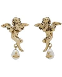 Vivienne Westwood - Putti Pearl-Drop Earrings - Lyst