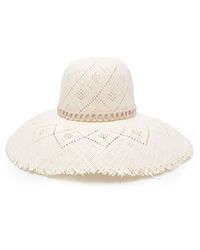 Borsalino - Tassel-Detail Woven-Raffia Hat - Lyst
