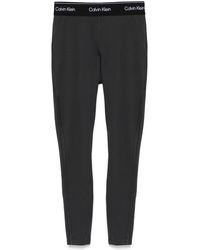 Calvin Klein - Polyester Pants - Lyst