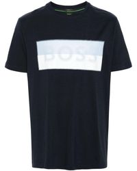 BOSS - Logo-Appliqué Short-Sleeve T-Shirt - Lyst