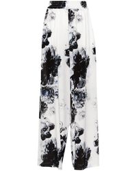 Alexander McQueen - Floral Trousers - Lyst