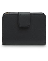 Prada - Saffiano Leather Small Wallet Logo - Lyst