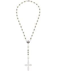 DARKAI - Beaded Embellished-Cross Necklace - Lyst