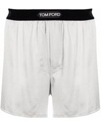 Tom Ford - Logo-Waistband Silk Boxers - Lyst