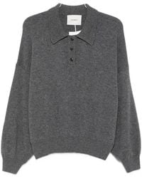 Lisa Yang - Etta Button-Fastening Polo-Collar Sweater - Lyst