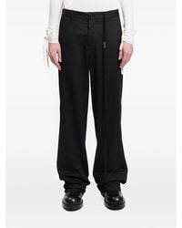 Ann Demeulemeester - Cotton-Drill Straight-Leg Trousers - Lyst