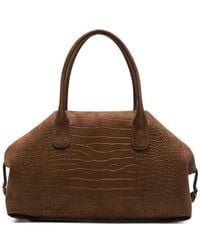 THEMOIRÈ - Medium Talia Croc-Effect Tote Bag - Lyst