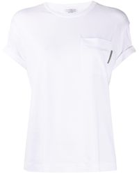 Brunello Cucinelli - Cotton T-shirt - Lyst