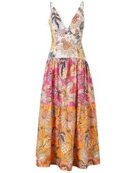 FARM Rio - Ligia Floral-Print Maxi Dress - Lyst