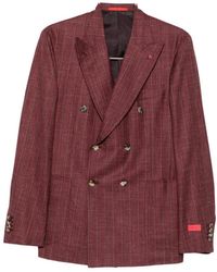 Isaia - Double-Breasted Pinstripe Suit - Lyst