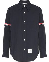 Thom Browne - Rwb Armband Piqué Shirt Jacket - Lyst