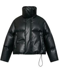 MM6 by Maison Margiela - Padded Faux Leather Jacket - Lyst