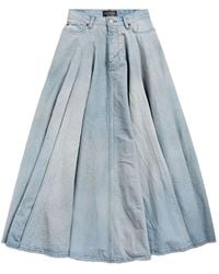 Balenciaga - Denim Skirts - Lyst