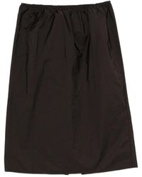 Carven - Pearl-Embellished Gathered Midi Skirt - Lyst