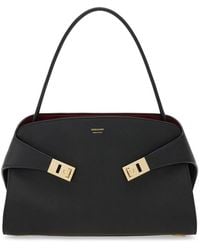 Ferragamo - Hug Soft Medium Bicolor Shoulder Bag - Lyst