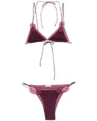 Oséree - Doube Mesh Rose Bikini - Lyst