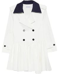 Self-Portrait - Button Pleated Mini Dress - Lyst