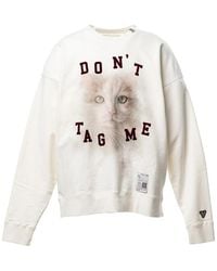 Maison Mihara Yasuhiro - Cat Printed Sweatshirt - Lyst