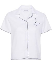 Maison Labiche - Contrast Slogan-Embroidered Shirt - Lyst