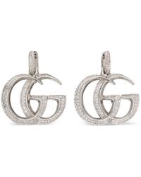 Gucci - Gg Marmont Crystal-Embellished Earrings - Lyst