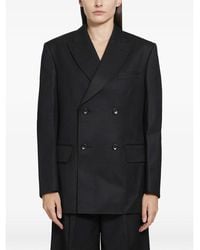 Junya Watanabe - Pinstripe Double-Breasted Jacket - Lyst