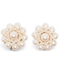 Alessandra Rich - Floral Earrings - Lyst