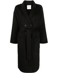 Anine Bing - Belted Double-Breasted Coat - Lyst