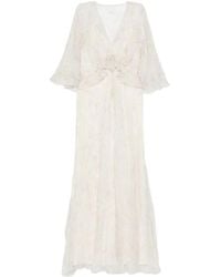 Alberta Ferretti - Dresses Neutral - Lyst