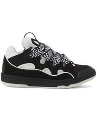 Lanvin - Zigzag Lace-Up Sneakers - Lyst