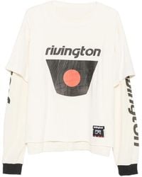 RIVINGTON roi Rebis - Layered-Design Graphic-Print Sweater - Lyst