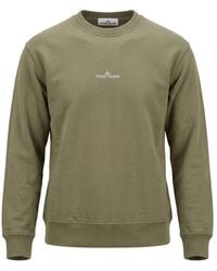 Stone Island - Logo-Print Long-Sleeve Sweatshirt - Lyst