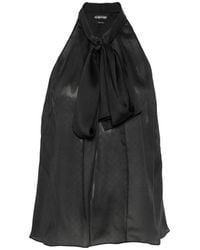 Tom Ford - Top Halterneck Silk - Lyst