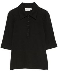 Gestuz - Drew Ribbed-Knit Polo Shirt - Lyst