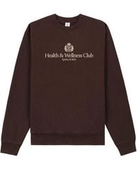 Sporty & Rich - H & W Crest Crew-Neck Logo Sweatshirt - Lyst