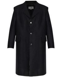 MM6 by Maison Margiela - Raw-Edge Finish Coat - Lyst