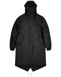 Rains - Fishtail-Hem Drawstring-Hood Parka - Lyst