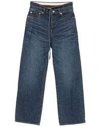 Sacai - Belted Layered-Waist Jeans - Lyst