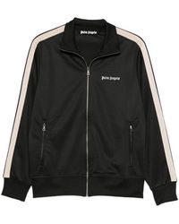 Palm Angels - Embroidered-Logo Zip-Up Sweatshirt - Lyst