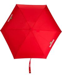 Moschino Logo-print Umbrella - Red