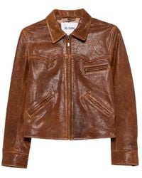 RE/DONE - Devon Leather Jacket - Lyst