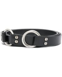 Ann Demeulemeester 1.5cm Kepa Triple Wrap Belt in Black for