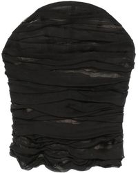 Balenciaga - Ruched Halterneck Top - Lyst