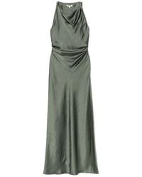 Vince - Cowl-Neck Ruched Maxi Dress - Lyst