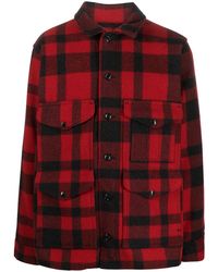 Filson - Check-Pattern Wool Shirt Jacket - Lyst