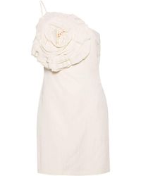 Blumarine - Floral-Appliqué Mini Dress - Lyst