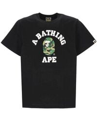 A Bathing Ape - College Ape Head T-Shirt - Lyst