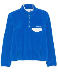 Sporty & Rich - Fleece-Texture Logo-Embroidered Sweatshirt - Lyst