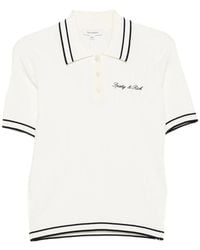 Sporty & Rich - Cable-Knit Polo Shirt - Lyst