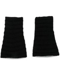 Lisa Yang - Zarie Ribbed-Knit Fingerless Gloves - Lyst