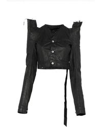 Rick Owens - Frayed Jacket - Lyst